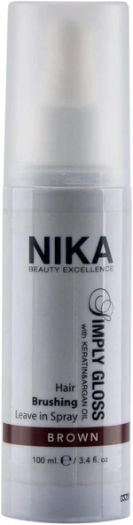 Nika Canlandırıcı Saç Spreyi Kahve Yansıma - Gloss Therapy Copper Renk 100 Ml ürün görseli 1