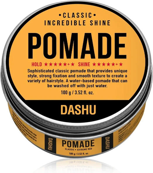 Dashu Güçlü Tutuş Islak Görünüm Sunan Saç Sabitleyici Jel Incredible Shine Pomade 100G ürün görseli 1