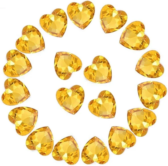 Kristal Yapay Elmas 50 Adet Ab Kristalleri İşaretli Cam Yapay Elmas Kendin Yap El Sanatları Takı Yapımı Için, 12 Mm, Altın ürün görseli 1
