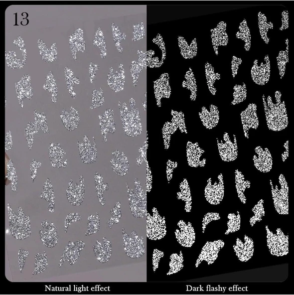 Nicole 3D Reflektif Efekt Nail Sticker Model - 13 (55881-13) 3027 ürün görseli 1