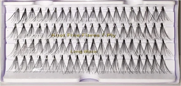 Marka 7 Ply 80 Adet Tekli̇ Düğümsüz Takma Ki̇rpi̇k - Medium ürün görseli 1