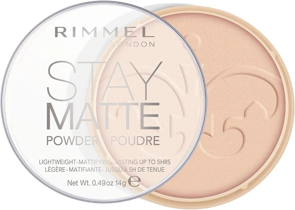 Rimmel London Stay Matte Pressed Powder Pudra 003-Peach Glow ürün görseli 1
