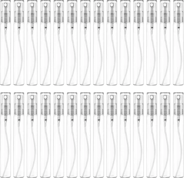 Sprey Şişesi 10Ml, Doldurulabilir Cam Sprey Şişesi, Cam Şişe Atomizer, Seyahat Için Doldurulabilir Konteyner Temizlemek Için Parfüm Gargara Atomizer, Uçucu Yağlar, Parfüm 40 Adet, 10Ml ürün görseli 1
