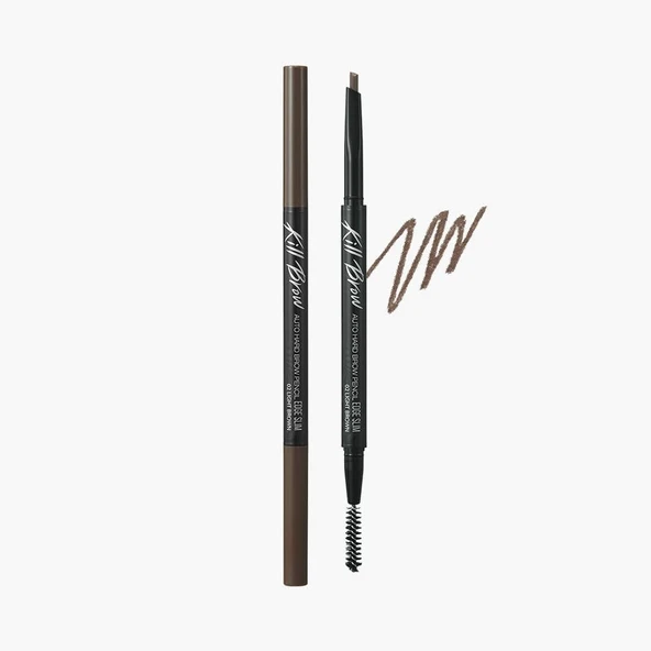 Clio Kill Brow Auto Hard Brow Pencil İnce Altıgen Uçlu Kaş Kalemi 02 Light Brown, 111128 ürün görseli 1
