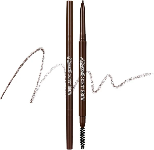 Peripera İnce Uçlu, Doğal Görünüm Veren Kaş Kalemi Skinny Brow (2 Dark Brown) ürün görseli 1