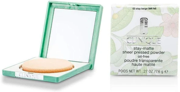 Stay Matte Sheer Pressed Powder Oil Free No 03 Pudra 1 Paket (1 X 7.6 G) ürün görseli 1