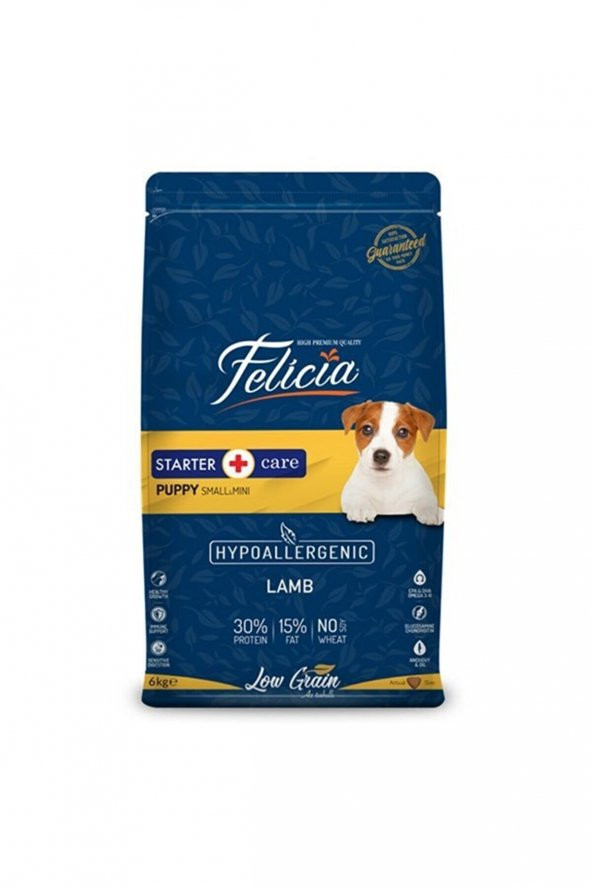 Felicia Az Tahıllı 6 Kg Yavru Kuzulu Small Mini HypoAllergenic Köpek Maması ürün görseli 1