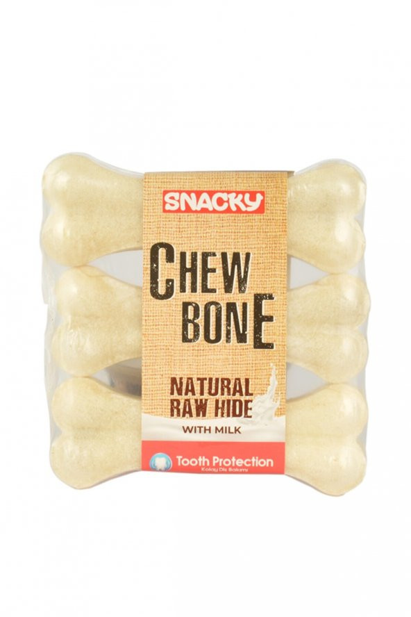 Snacky Nat.Çiğneme Kemiği 10 cm 30 gr 3 Ad. ürün görseli 1