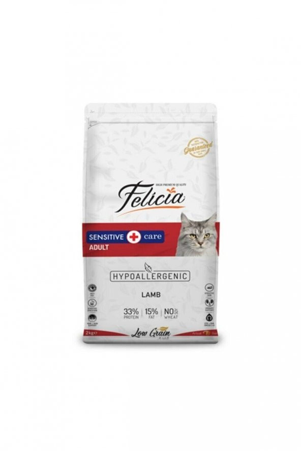 Felicia Az Tahıllı 12 Kg Yetişkin Kuzu Etli HypoAllergenic Kedi Maması ürün görseli 1