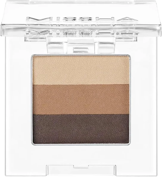 Missha Yumuşak Dokulu, Dökülme Yapmayan 3 Renkli Göz Farı Triple Shadow No.7 (Sand Wave) ürün görseli 1
