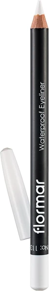 Suya Dayanıklı Mat Göz Kalemi (Beyaz) - Waterproof Eyeliner - 113 Pure White - 8690604109135 ürün görseli 1