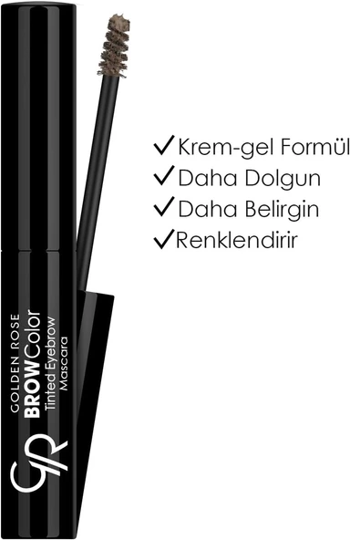 Brow Color Tinted Eyebrow Mascara No: 06 Deep Brown - Fiber İçerikli Kaş Maskarası ürün görseli 1