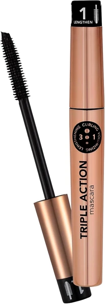 3 Kademeli Ayarlanabilir Maskara (Si̇yah) - Triple Action Mascara - 001-8690604275588 ürün görseli 1