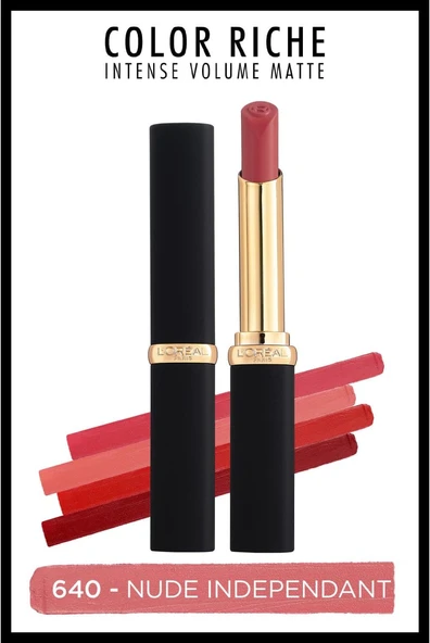 L'Oreal Paris Color Riche Intense Volume Matte Ruj - 640 Nude Independant ürün görseli 1