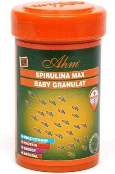 Ahm Spirulina Baby Granulat 100 Ml Balık Yemi ürün görseli 1