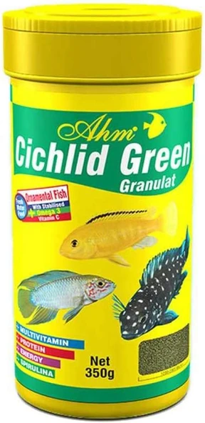 Ahm Cichlid Green Granulat 100 Ml Balık Yemi ürün görseli 1