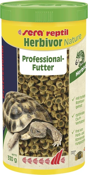Sera Reptil Herbivor Nature 1000 Ml Sürüngen Yemi ürün görseli 1