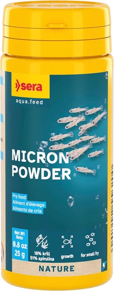 Sera Micron Nature 50 Ml (25 G) – Zoo (%18 Krill) Fitoplankton (%51 Spirulina), Genç Balık Yemi Veya Mercan Yemi Midye Yemi Veya Karidesli ürün görseli 1