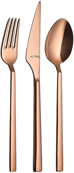 Aryıldız Vogue Pvd 24 Parça 6 Kişilik Çatak Kaşık Seti Bronz ürün görseli 1