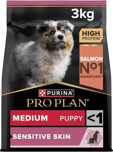 Plan Medium Puppy Somonlu Tam Kuru Orta Irk Yavru Maması, 3 Kg ürün görseli 1