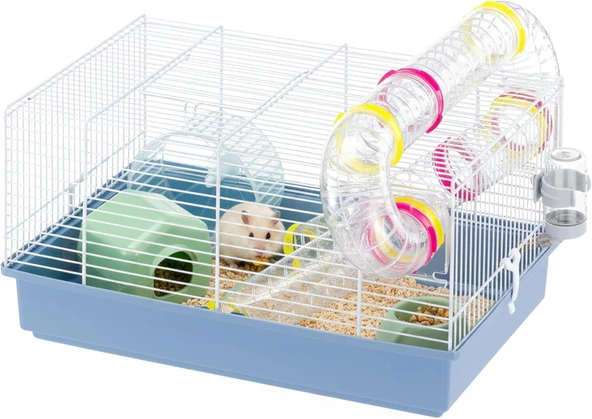 Ferplast Hamster Kafesi, Paula Kemirgen Kafesi, Küçük Hayvan Kafesi, Hamster Aksesuarı Dahil, 46 X 30 X Y 25 Cm. ürün görseli 1