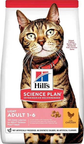 Hill'S Science Plan Light Yetişkin Tavuklu 1.5 Kg ürün görseli 1