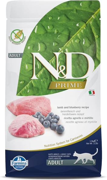 N&D Tahılsız Kuzu Etli Yaban Mersinli Yetişkin 1,5 Kg ürün görseli 1