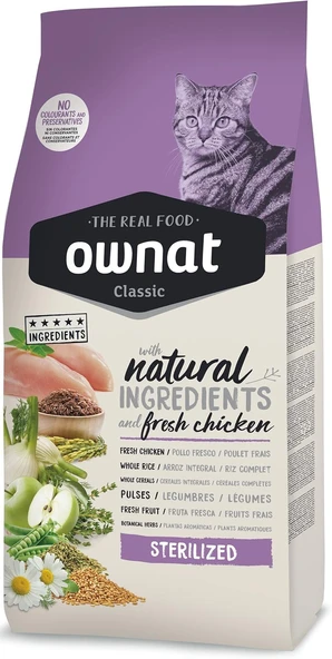 Ownat Sterilised Tavuklu Maması, 1,5 Kg ürün görseli 1