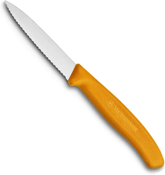 Victorinox Tırtıklı Soyma Bıçağı 8 Cm Turuncu ürün görseli 1