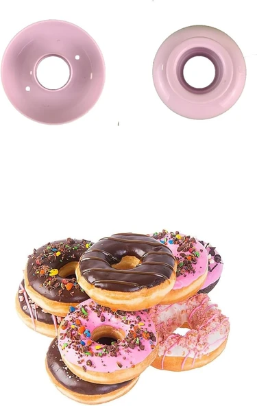 Pratik Donut Kek Kalıbı Hamur Şekillendirici Kalıp Aparat ürün görseli 1