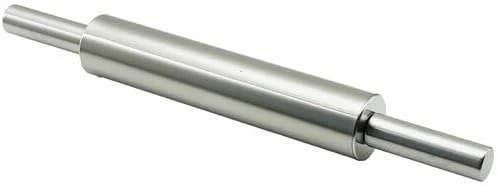 Paslanmaz Çelik Merdane (43 Cm) – Yapışmaz Profesyonel Hamur Açma Rulosu Metal Merdane – Pizza, Pasta, Kurabiye, Mantı Hamuru İçin Ergonomik Mutfak Gereci ürün görseli 1