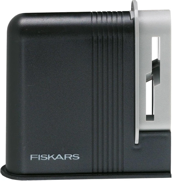 Fiskars Makas Bileyici, Sağ Elini Kullananlar Için, Seramik Zımpara Başlıkları/Plastik Gövde, Siyah/Gri, Clip-Sharp 1000812 ürün görseli 1