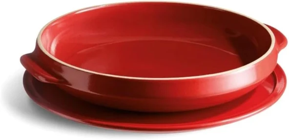 Emile Henry Tarte Tatin Formu Seti, Seramik, Kırmızı, 33X28X5.2 Cm ürün görseli 1