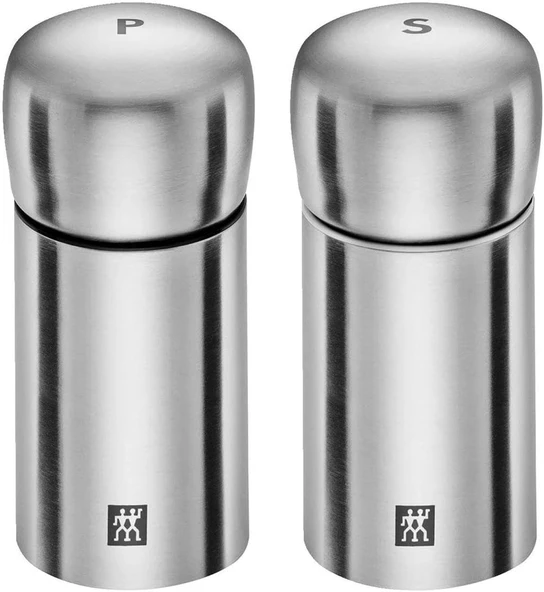 Zwilling Spices Tuz Karabiber Değirmeni Metalik Gri Paslanmaz Çelik 11 Cm ürün görseli 1