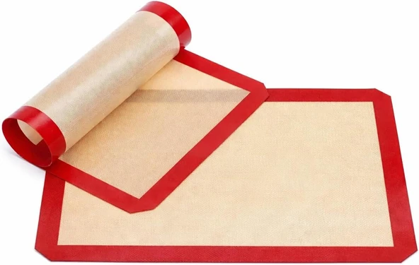 30X40 Cm Silikon Pişirme Hamur Açma Matı – Fırınlanabilir, Yıkanabilir, Tekrar Kullanılabilir, Yapışmaz ürün görseli 1