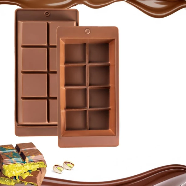 Porsima Mys 30301-1 Çikolata Kabı Dubai Silikon, Çikolata Yapma Kalıbı Bpa Free Pratik Çikolata Kalıbı ürün görseli 1