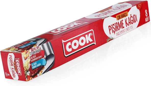 Cook Çok Amaçlı Pişirme Kağıdı 37X42Cm 8'Li ürün görseli 1
