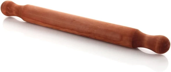 Doğal Ahşap Merdane 49 Cm, Profesyonel Kalın Hamur Pizza Açma Merdanesi (5 Cm Çap), Pürüzsüz Yüzeyli Masif Tahta Merdane ürün görseli 1
