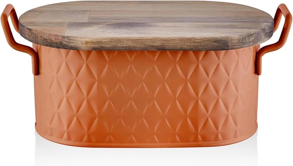 The Mia Prizma Ekmek Saklama Kabı Terracota 40X22X18 Cm ürün görseli 1