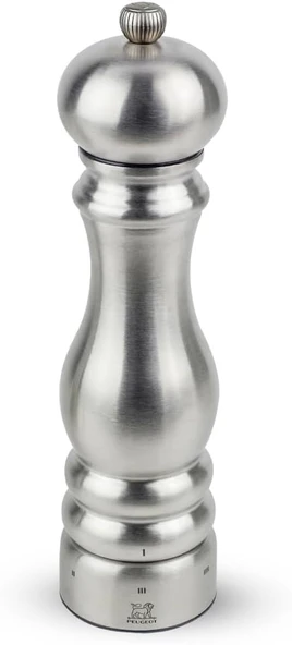 Peugeot Paris Chef Manuel Karabiber Değirmeni, Öğütme Derecesi Ayarı U'Select, Yükseklik: 22 Cm, Fırçalanmış Paslanmaz Çelik, Gümüş, 32494 ürün görseli 1