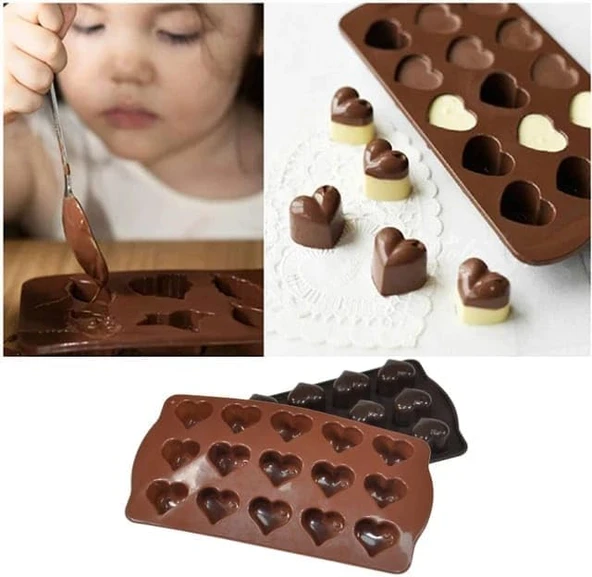 Orret Şekilli Silikon Çikolata Kalıbı,Şeker Buz Kalıbı,Pasta Sofra Süslemesi İçin Silikon Kolay Çıkarılabilir Kalıp (1 Adet) ürün görseli 1