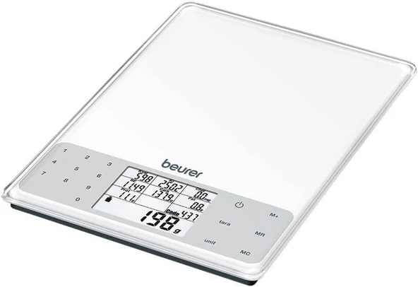 Beurer Ds 61 Besin Değeri Analiz Tartısı, Kilojoule, Yağ, Ekmek Birimleri, Yumurta Beyazı, Karbonhidratlar Kolesterin Göstergesi, Tartma, Hesaplama, Toplama Kaydetme Dahil ürün görseli 1