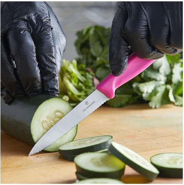 Victorinox 6.7706.L115 Swissclassic 10Cm Soyma Bıçağı, Pembe ürün görseli 1