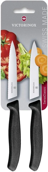 Victorinox Mutfak Bıçağı Swiss Bıçağı 1 Dalga 1 Normal Siyah Blister Uzunluk: 10 Cm, 6.7793.B ürün görseli 1