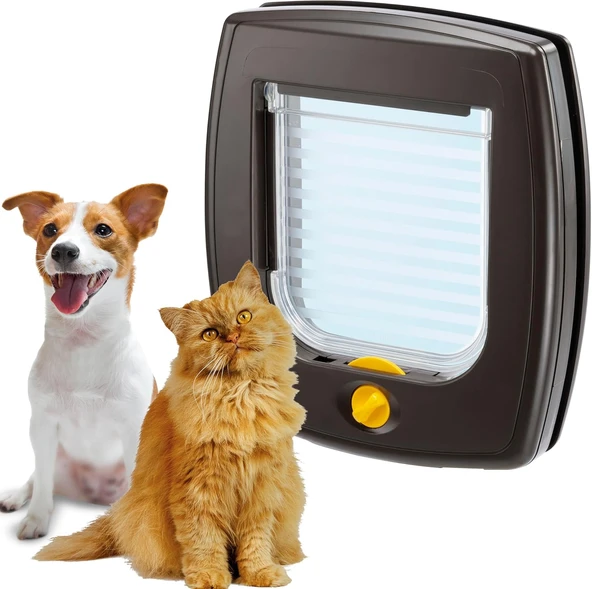 Ferplast Swıng 3 Kedi-Köpek Kapısı,Kahve,14,8X14,5, Standard, Kahverengi ürün görseli 1