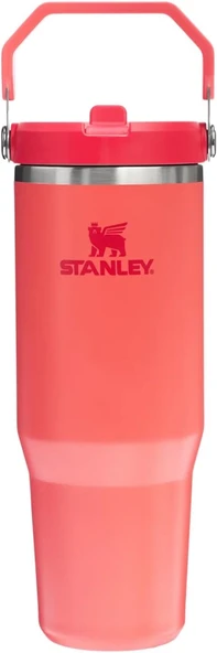 Iceflow Flip Straw Tumbler Pipetli Termos Bardak, 0.89 Litre, Mercan (Hot Coral) ürün görseli 1