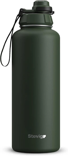1 Hand Leak-Proof Sızdırmaz Çelik Termos 1500 Mililitre Green St-252 ürün görseli 1