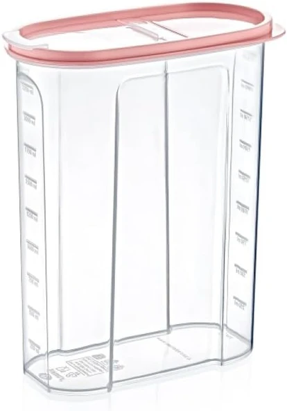 Şeffaf Erzak Mama Saklama Kabı - Bpa İçermez Gıda Dostu Kuru Mama Kutusu, Sızdırmaz Kapaklı Mutfak Düzenleyici (1.7 Litre - 2.4 Litre - 4 Litre) (2.4 Lt) ürün görseli 1