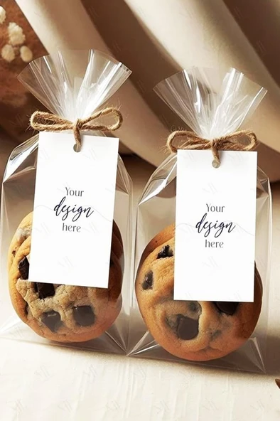 Beysüs 40Lı Şeffaf Jelatin Çok Amaçlı Lokum Çerez Poşeti 8X21Cm ürün görseli 1