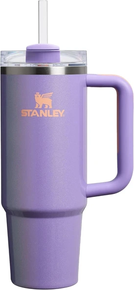 Quencher Pipetli Termos Bardak, 0.89 Litre, Parlak Lila (Periwinkle Shimmer) ürün görseli 1
